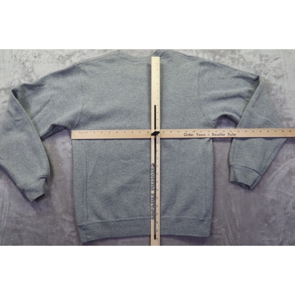 ECU East Carolina University Pirates Gray Crew Neck Sweatshirt Men's Size S - Picture 6 of 8